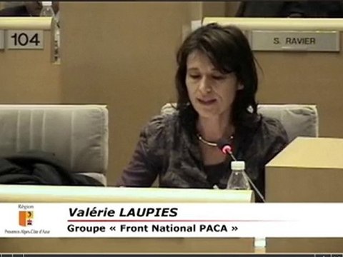 Valérie LAUPIES - explication de vote Conseil Régional PACA
