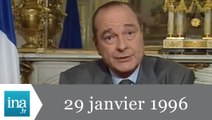 20h France 2 du 29 janvier 1996 - Arrêt des essais nucléaires - Archive INA