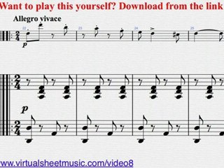 Monti's Czardas, "Easy Gypsy Airs" piano and violin sheet mu