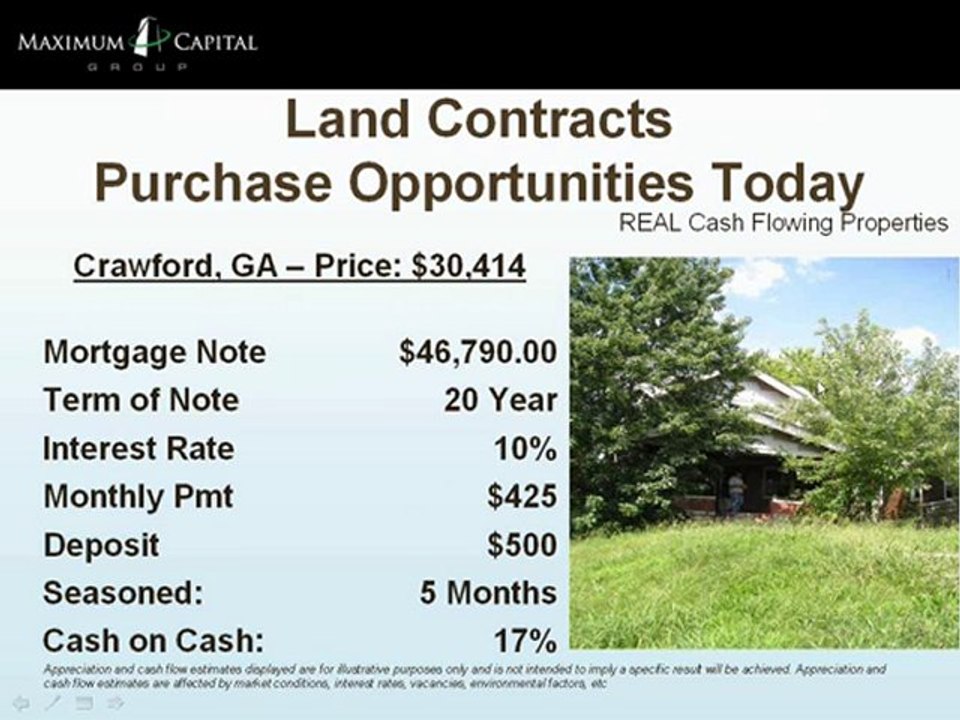 Seasoned 15% Return Land Contracts