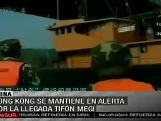 Alerta en China por llegada de tifón Megy