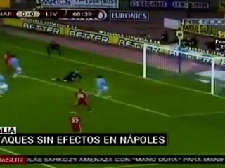 Termina sin goles partido entre Nápoles y Liverpool