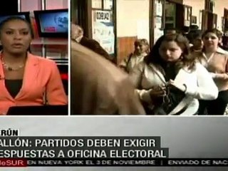 Ballón: retraso de resultados se basa en modificaciones en los comicios