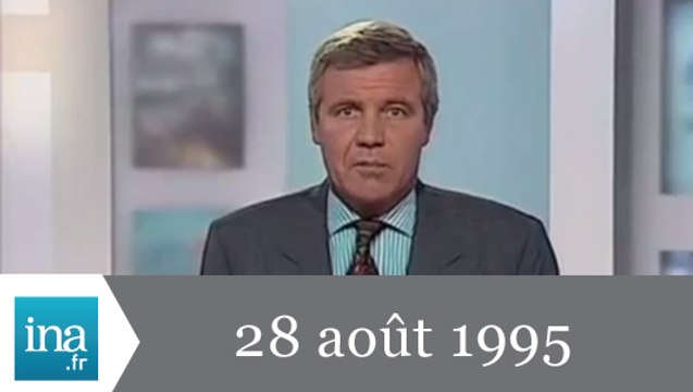 20h France 2 du 28 août 1995 - Obus sur le marché de Sarajevo - Archive INA