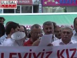 Antalyada Alevi Dernekleri Mehmet Ali Erbil'i Protesto Etti