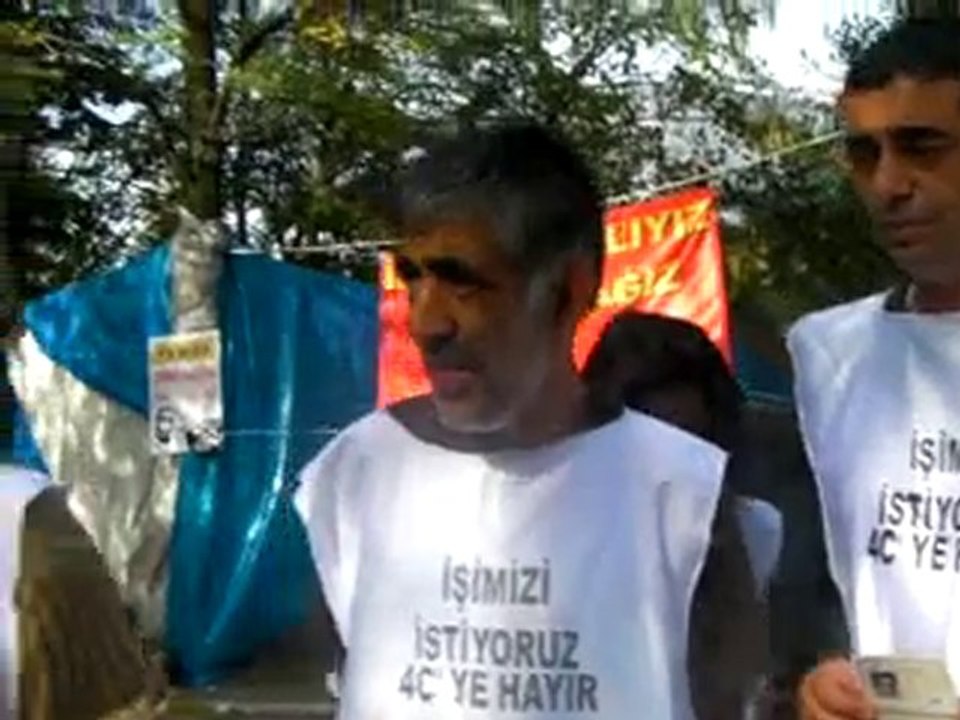 ntv tekel işçileriyle roportaj yaptı.