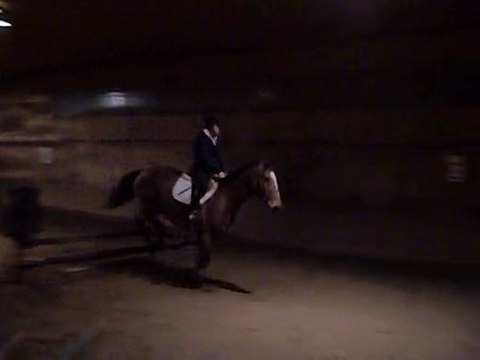 Laurence + Lucy, oct. 22, 2010 2e réchauffement au saut