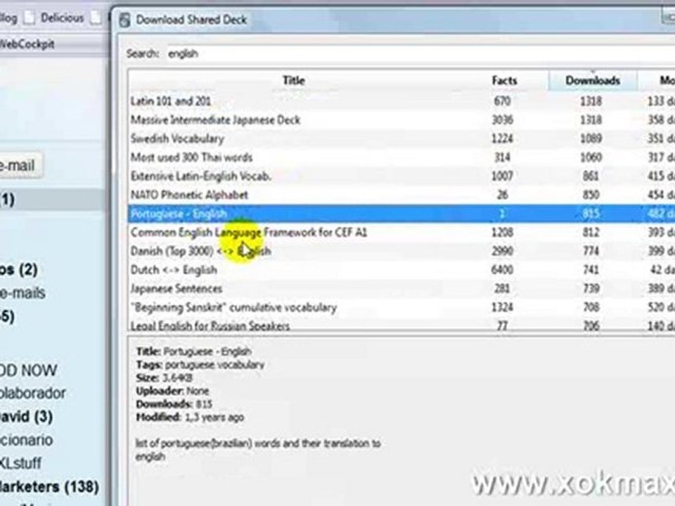 Aprender Vocabulario Em Inglês Com Download Grátis da Anki