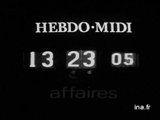 Information Première : émission du 13 juin 1972