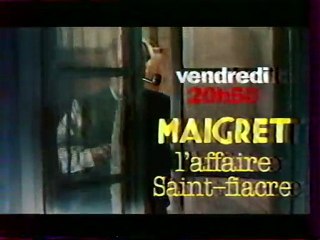 Bande Annonce de la  Série Maigret Octobre 1995 France 2