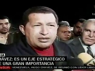Presidente Chávez llego a Libia y se reunió con Al Gaddafi