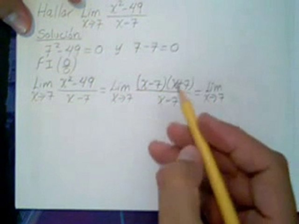 5 Ejemplo Límites 0 sobre 0