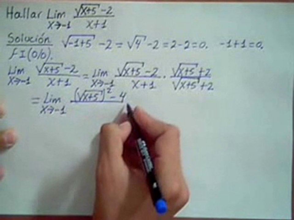 9 Ejemplo Límites 0 sobre 0