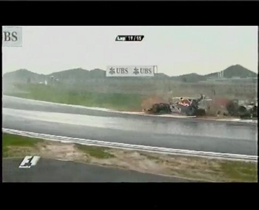 Webber Rosberg crash