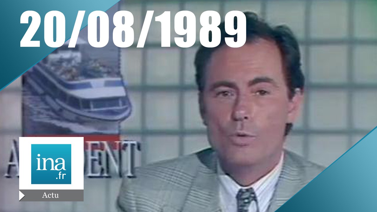 20h Antenne 2 du 20 août 1989 - Accident dramatique sur la Tamise | Archive INA