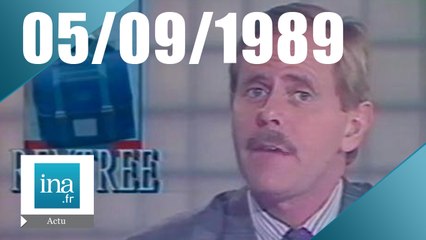 20h Antenne 2 du 05 septembre 1989 - la rentrée des classes | Archive INA