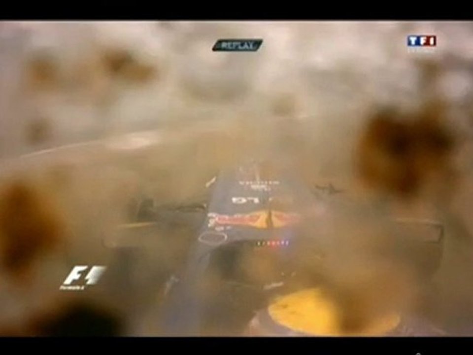 Formule 1 - Corée - Accident Webber/Rosberg