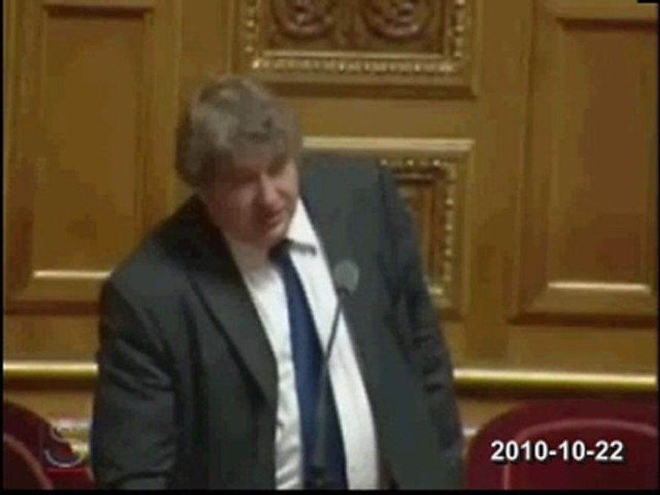 Retraites Sénat vote bloqué Jean DESESSARD (Vert Rad So)