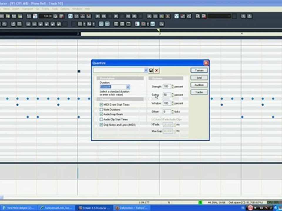 cakewalk pa800 ritim editleme (Aşkın)