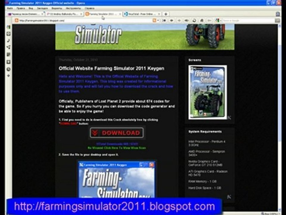 Farming Simulator 2011 keygen free version