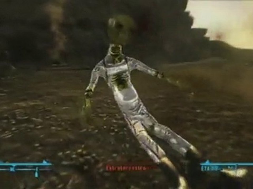 Fallout New Vegas - Alien ship and Alien blaster location