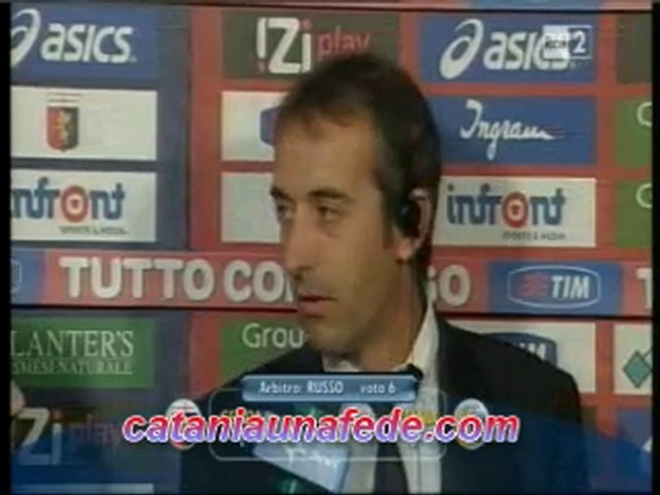 Giampaolo intervista rai dopo Genoa