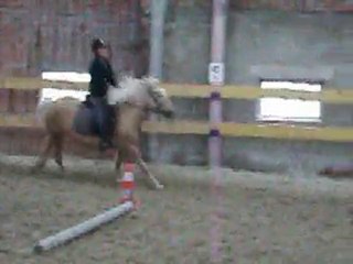 Mièle et moi, au petit galop.