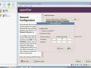 OpenFiler Installation Tutorial