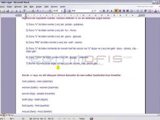 Singulars and Plurals