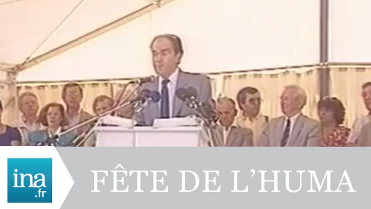 Georges Marchais à la Fête de l'Humanité 1989 - Archive INA