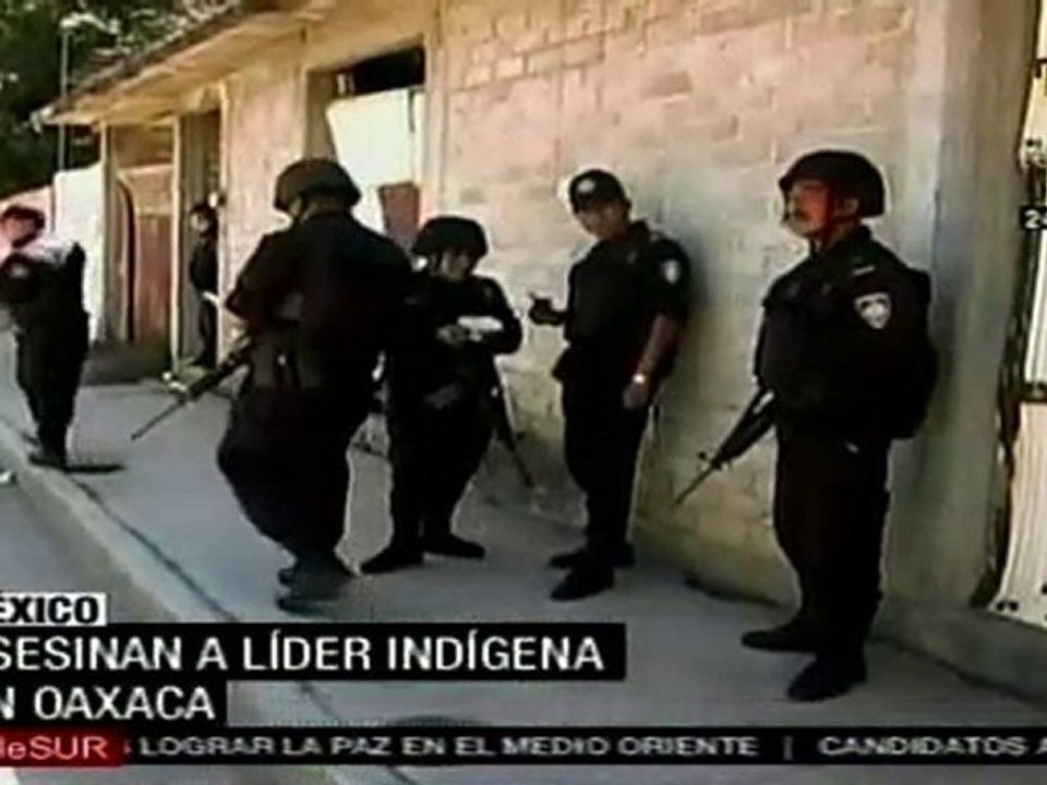 Asesinan a líder indígena en Oaxaca, México