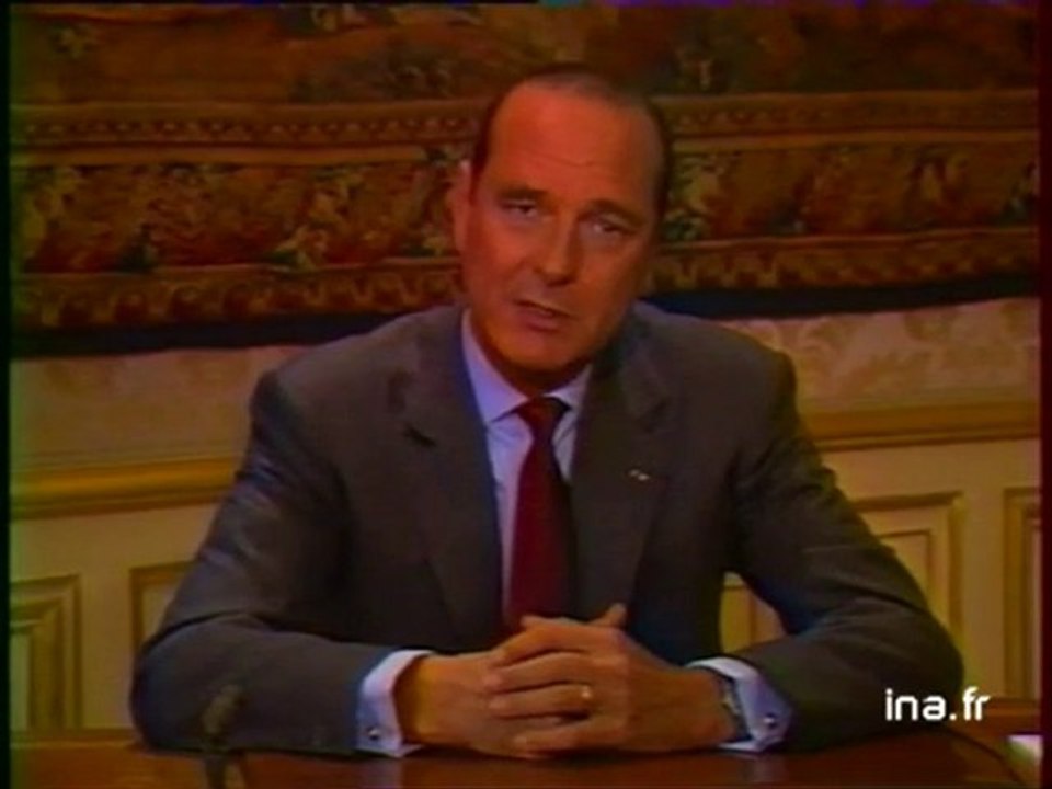 Annonce candidature Jacques Chirac aux présidentielles