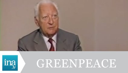 Pierre Mesmer "L'affaire Greenpeace 1973" - Archive INA
