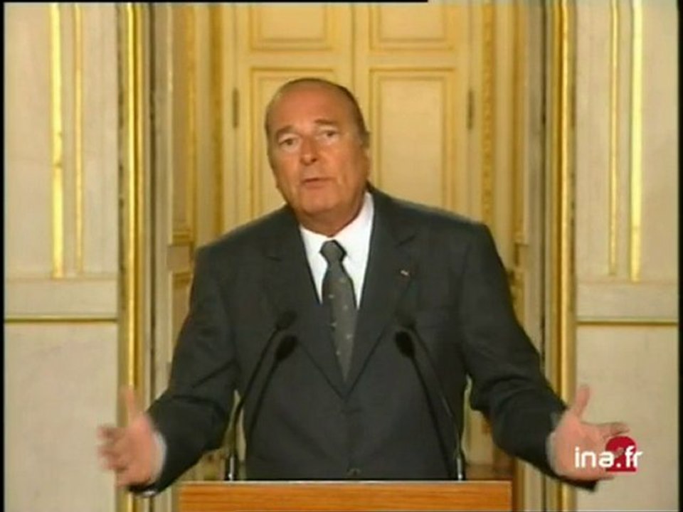 SONORE DECLARATION JACQUES CHIRAC