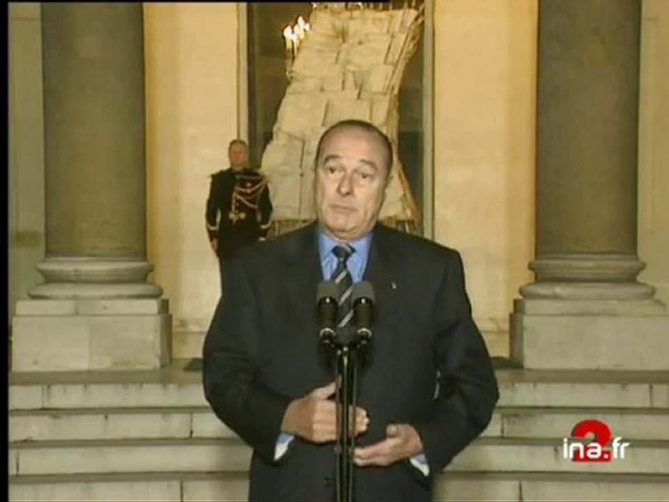 Déclaration Jacques CHIRAC