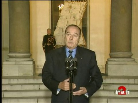 Déclaration Jacques CHIRAC