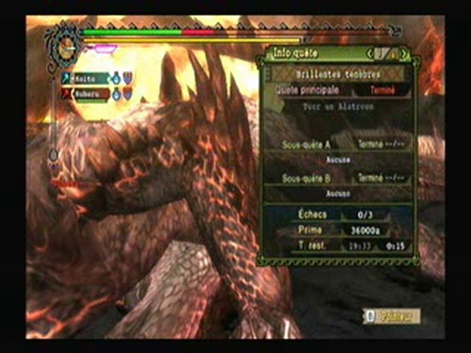 Monster Hunter 3 - Alatreon Vs Saito & Hiruma Partie 2