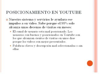 Video Marketing. Aumentar visitas youtube. Posicionar video.