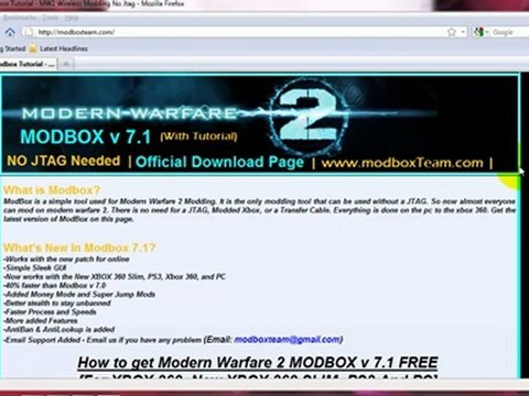 Error Fixed Modbox v 7.1 (100% Working wireless Modding)