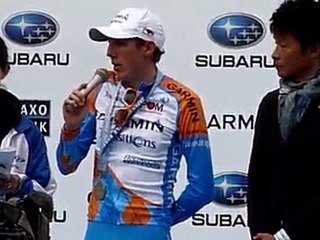 2010JAPANCUP CYCLE ROAD RACE awards ceremony in Utsunomiya