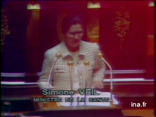 Simone Veil à l'Assemblée Nationale