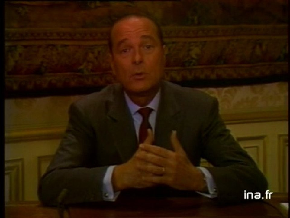 CHIRAC, Matignon : CANDIDATURE