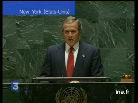 Le discours de George W. Bush à l'ONU sur l'Irak - Archive vidéo INA