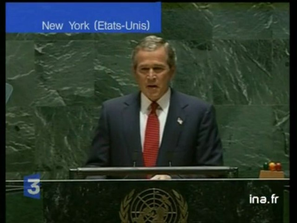 Le discours de George W. Bush à l'ONU sur l'Irak - Archive vidéo INA