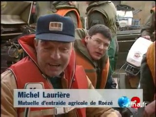 Inondation dans une exploitation agricole en Sarthe