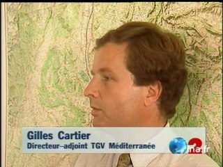 Tracé TGV Méditerranée