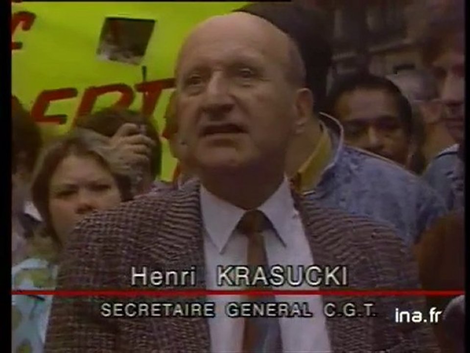 CGT MANIFESTATION ET Henri KRASUCKI