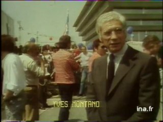 Yves Montand tourne "I Comme Icare" d'Henri Verneuil à Cergy-Pontoise - Archive INA