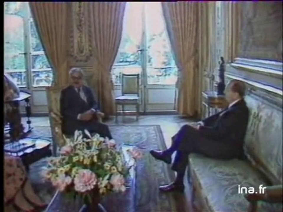 Tarek Aziz a l'Elysée