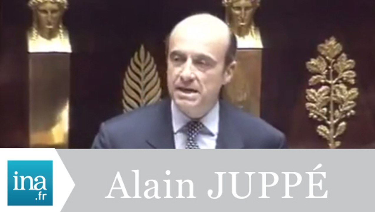Alain Juppé "discours de politique générale" - Archive INA
